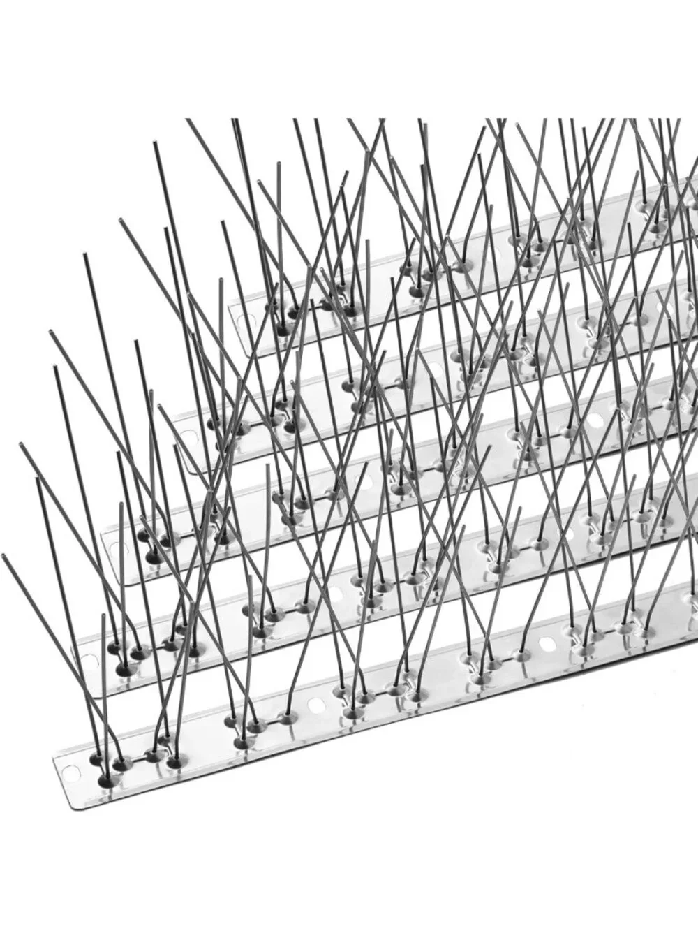 Durable Stainless Steel Bird Spikes Kit - 73.7 Feet Pigeon & Woodpecker